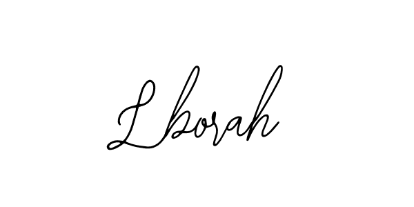 Use a signature maker to create a handwritten signature online. With this signature software, you can design (Bearetta-2O07w) your own signature for name Lborah. Lborah signature style 12 images and pictures png