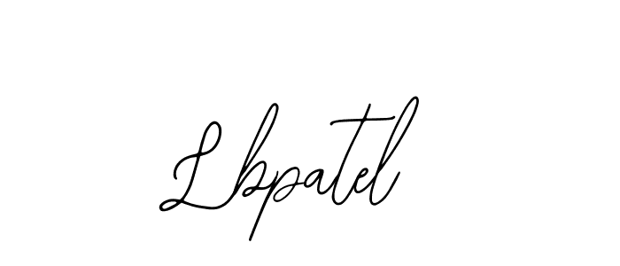 How to make Lbpatel name signature. Use Bearetta-2O07w style for creating short signs online. This is the latest handwritten sign. Lbpatel signature style 12 images and pictures png