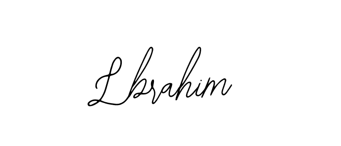 How to make Lbrahim name signature. Use Bearetta-2O07w style for creating short signs online. This is the latest handwritten sign. Lbrahim signature style 12 images and pictures png