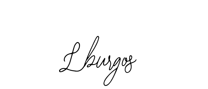 How to make Lburgos name signature. Use Bearetta-2O07w style for creating short signs online. This is the latest handwritten sign. Lburgos signature style 12 images and pictures png