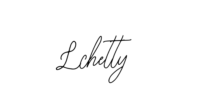 The best way (Bearetta-2O07w) to make a short signature is to pick only two or three words in your name. The name Lchetty include a total of six letters. For converting this name. Lchetty signature style 12 images and pictures png