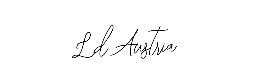 Bearetta-2O07w is a professional signature style that is perfect for those who want to add a touch of class to their signature. It is also a great choice for those who want to make their signature more unique. Get Ld Austria name to fancy signature for free. Ld Austria signature style 12 images and pictures png