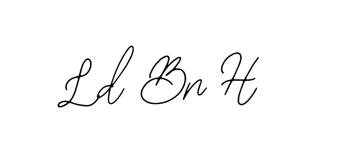 Similarly Bearetta-2O07w is the best handwritten signature design. Signature creator online .You can use it as an online autograph creator for name Ld Bn H. Ld Bn H signature style 12 images and pictures png