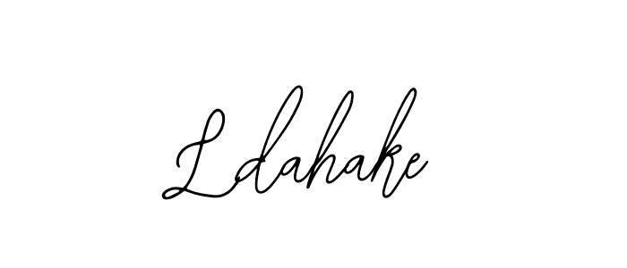 Also You can easily find your signature by using the search form. We will create Ldahake name handwritten signature images for you free of cost using Bearetta-2O07w sign style. Ldahake signature style 12 images and pictures png