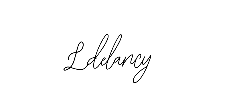 How to make Ldelancy name signature. Use Bearetta-2O07w style for creating short signs online. This is the latest handwritten sign. Ldelancy signature style 12 images and pictures png