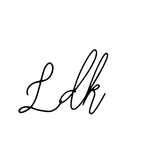 Use a signature maker to create a handwritten signature online. With this signature software, you can design (Bearetta-2O07w) your own signature for name Ldk. Ldk signature style 12 images and pictures png