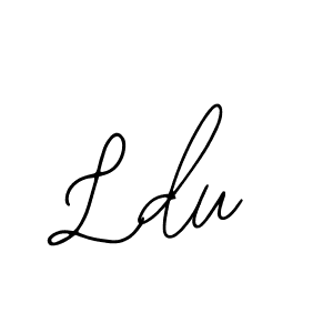 if you are searching for the best signature style for your name Ldu. so please give up your signature search. here we have designed multiple signature styles  using Bearetta-2O07w. Ldu signature style 12 images and pictures png