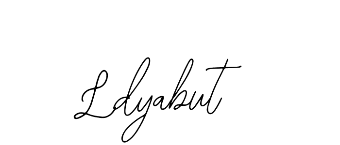 Use a signature maker to create a handwritten signature online. With this signature software, you can design (Bearetta-2O07w) your own signature for name Ldyabut. Ldyabut signature style 12 images and pictures png