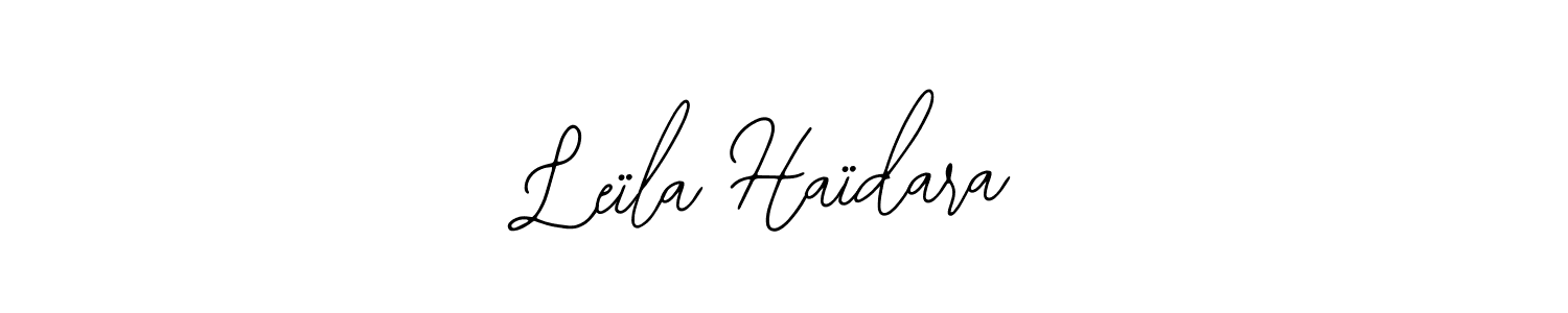 Create a beautiful signature design for name Leïla Haïdara. With this signature (Bearetta-2O07w) fonts, you can make a handwritten signature for free. Leïla Haïdara signature style 12 images and pictures png