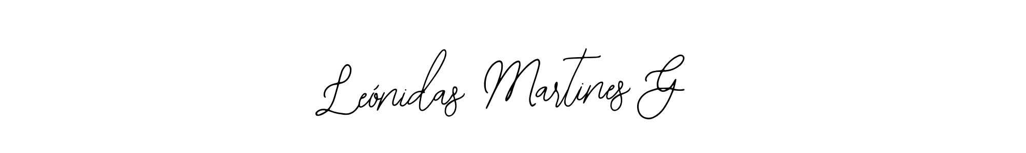 Similarly Bearetta-2O07w is the best handwritten signature design. Signature creator online .You can use it as an online autograph creator for name Leónidas Martines G. Leónidas Martines G signature style 12 images and pictures png