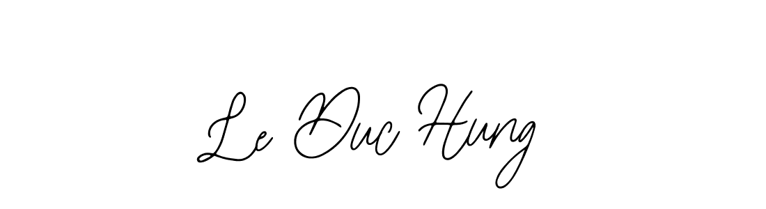 You should practise on your own different ways (Bearetta-2O07w) to write your name (Le Duc Hung) in signature. don't let someone else do it for you. Le Duc Hung signature style 12 images and pictures png