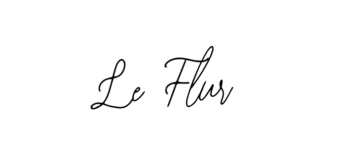 How to make Le Flur name signature. Use Bearetta-2O07w style for creating short signs online. This is the latest handwritten sign. Le Flur signature style 12 images and pictures png