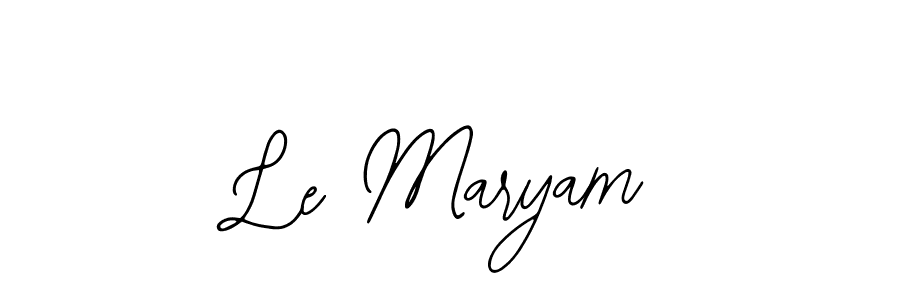 This is the best signature style for the Le Maryam name. Also you like these signature font (Bearetta-2O07w). Mix name signature. Le Maryam signature style 12 images and pictures png