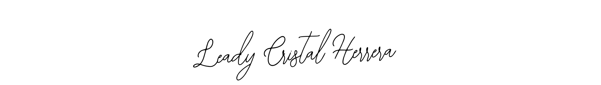 Leady Cristal Herrera stylish signature style. Best Handwritten Sign (Bearetta-2O07w) for my name. Handwritten Signature Collection Ideas for my name Leady Cristal Herrera. Leady Cristal Herrera signature style 12 images and pictures png