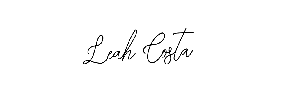Leah Costa stylish signature style. Best Handwritten Sign (Bearetta-2O07w) for my name. Handwritten Signature Collection Ideas for my name Leah Costa. Leah Costa signature style 12 images and pictures png