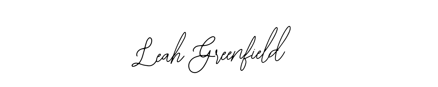 You should practise on your own different ways (Bearetta-2O07w) to write your name (Leah Greenfield) in signature. don't let someone else do it for you. Leah Greenfield signature style 12 images and pictures png