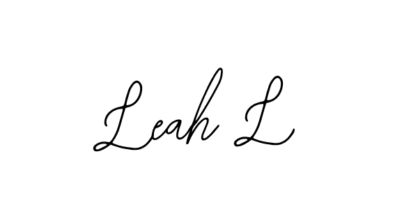 Bearetta-2O07w is a professional signature style that is perfect for those who want to add a touch of class to their signature. It is also a great choice for those who want to make their signature more unique. Get Leah L name to fancy signature for free. Leah L signature style 12 images and pictures png