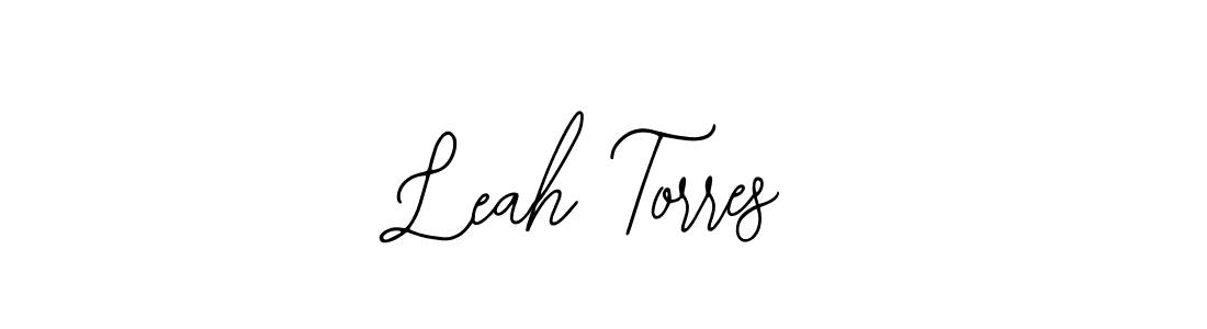 Also You can easily find your signature by using the search form. We will create Leah Torres name handwritten signature images for you free of cost using Bearetta-2O07w sign style. Leah Torres signature style 12 images and pictures png