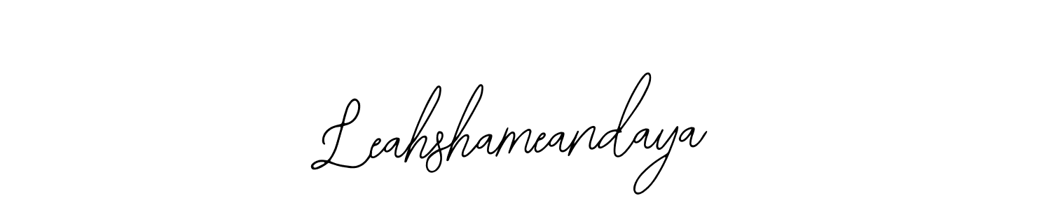 How to make Leahshameandaya signature? Bearetta-2O07w is a professional autograph style. Create handwritten signature for Leahshameandaya name. Leahshameandaya signature style 12 images and pictures png