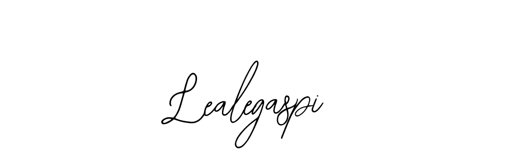 How to make Lealegaspi name signature. Use Bearetta-2O07w style for creating short signs online. This is the latest handwritten sign. Lealegaspi signature style 12 images and pictures png