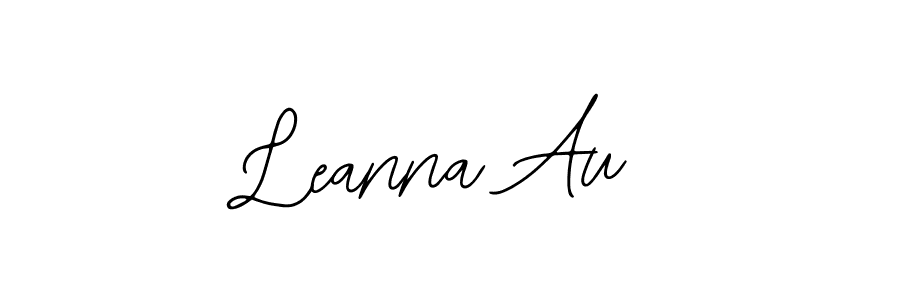 How to make Leanna Au name signature. Use Bearetta-2O07w style for creating short signs online. This is the latest handwritten sign. Leanna Au signature style 12 images and pictures png