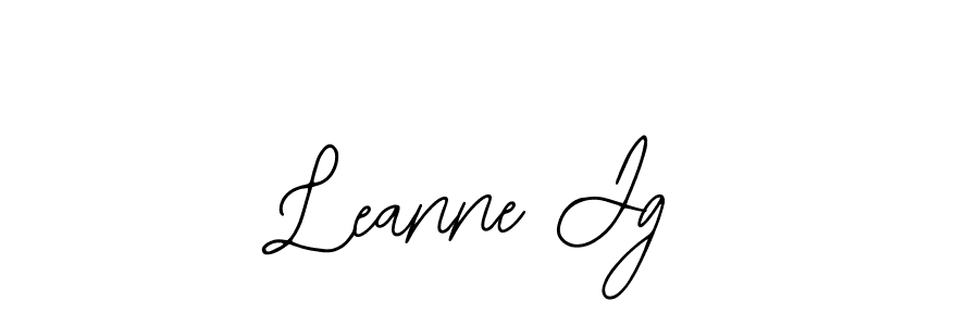 Use a signature maker to create a handwritten signature online. With this signature software, you can design (Bearetta-2O07w) your own signature for name Leanne Jg. Leanne Jg signature style 12 images and pictures png