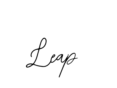 How to make Leap signature? Bearetta-2O07w is a professional autograph style. Create handwritten signature for Leap name. Leap signature style 12 images and pictures png