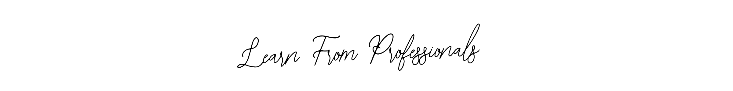 It looks lik you need a new signature style for name Learn From Professionals. Design unique handwritten (Bearetta-2O07w) signature with our free signature maker in just a few clicks. Learn From Professionals signature style 12 images and pictures png