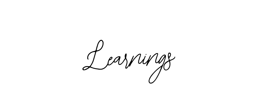 You should practise on your own different ways (Bearetta-2O07w) to write your name (Learnings) in signature. don't let someone else do it for you. Learnings signature style 12 images and pictures png