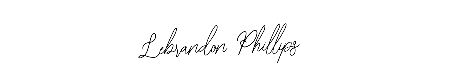 Use a signature maker to create a handwritten signature online. With this signature software, you can design (Bearetta-2O07w) your own signature for name Lebrandon Phillips. Lebrandon Phillips signature style 12 images and pictures png