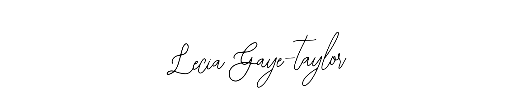 Check out images of Autograph of Lecia Gaye-taylor name. Actor Lecia Gaye-taylor Signature Style. Bearetta-2O07w is a professional sign style online. Lecia Gaye-taylor signature style 12 images and pictures png