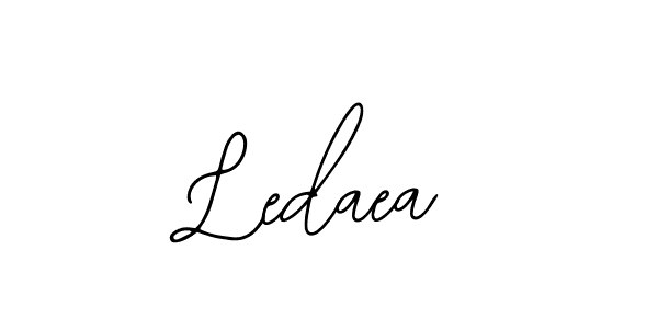 Use a signature maker to create a handwritten signature online. With this signature software, you can design (Bearetta-2O07w) your own signature for name Ledaea. Ledaea signature style 12 images and pictures png