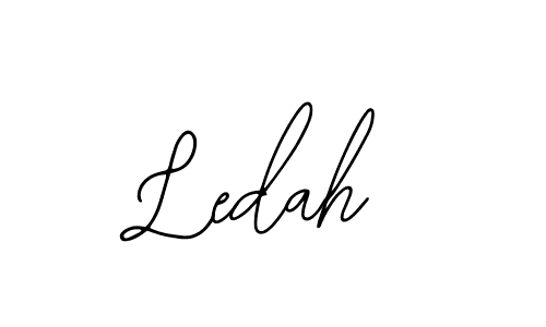 The best way (Bearetta-2O07w) to make a short signature is to pick only two or three words in your name. The name Ledah include a total of six letters. For converting this name. Ledah signature style 12 images and pictures png