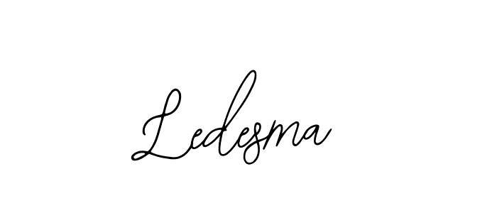 Use a signature maker to create a handwritten signature online. With this signature software, you can design (Bearetta-2O07w) your own signature for name Ledesma. Ledesma signature style 12 images and pictures png
