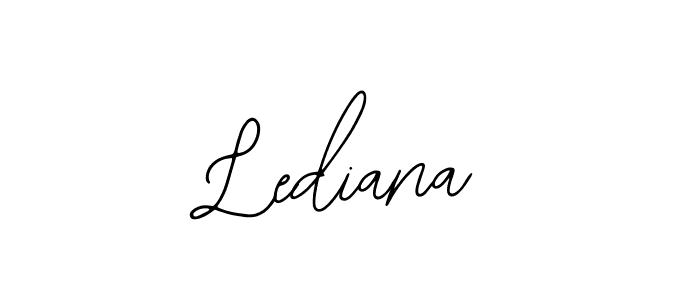 You should practise on your own different ways (Bearetta-2O07w) to write your name (Lediana) in signature. don't let someone else do it for you. Lediana signature style 12 images and pictures png