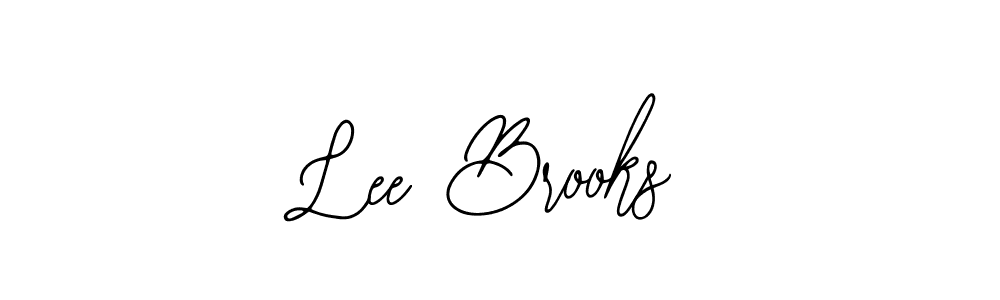 How to make Lee Brooks name signature. Use Bearetta-2O07w style for creating short signs online. This is the latest handwritten sign. Lee Brooks signature style 12 images and pictures png