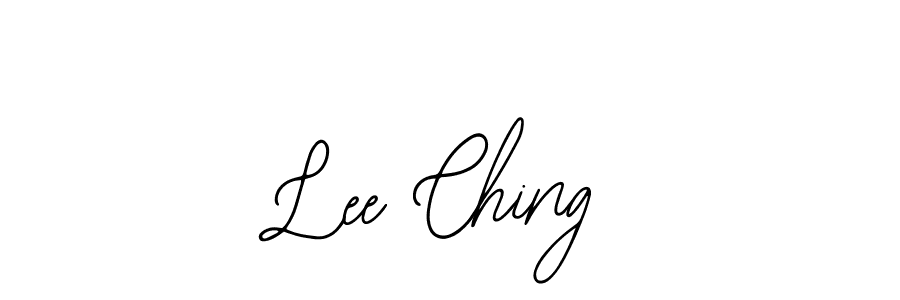 Design your own signature with our free online signature maker. With this signature software, you can create a handwritten (Bearetta-2O07w) signature for name Lee Ching. Lee Ching signature style 12 images and pictures png