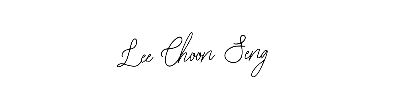 The best way (Bearetta-2O07w) to make a short signature is to pick only two or three words in your name. The name Lee Choon Seng include a total of six letters. For converting this name. Lee Choon Seng signature style 12 images and pictures png