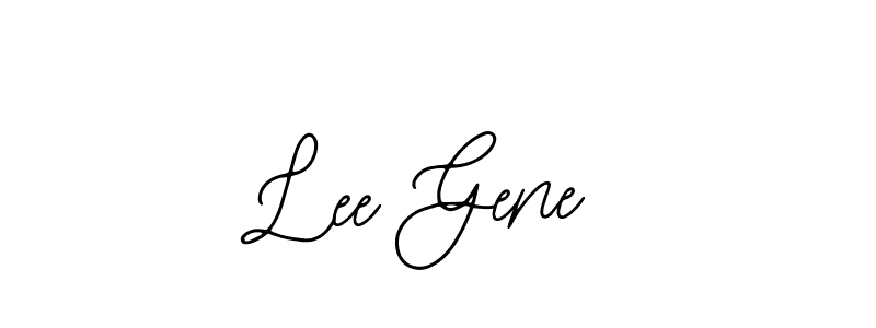 if you are searching for the best signature style for your name Lee Gene. so please give up your signature search. here we have designed multiple signature styles  using Bearetta-2O07w. Lee Gene signature style 12 images and pictures png