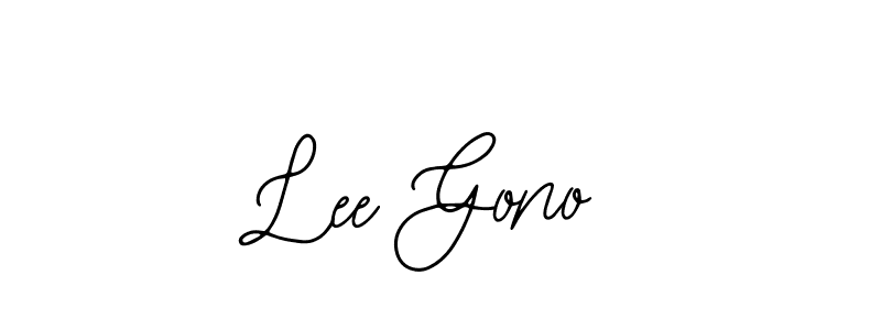 Make a short Lee Gono signature style. Manage your documents anywhere anytime using Bearetta-2O07w. Create and add eSignatures, submit forms, share and send files easily. Lee Gono signature style 12 images and pictures png