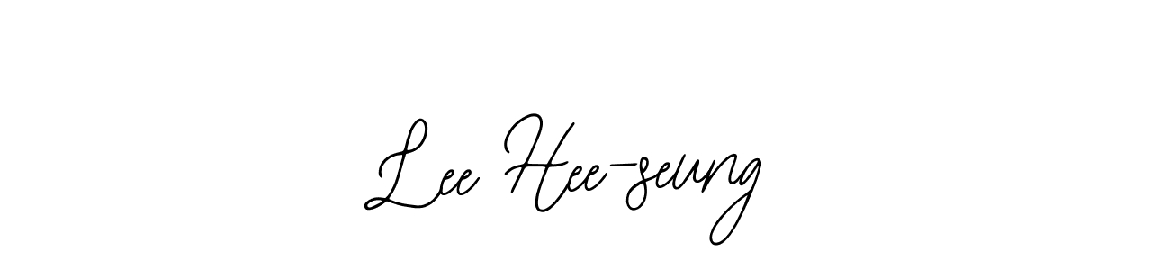 Design your own signature with our free online signature maker. With this signature software, you can create a handwritten (Bearetta-2O07w) signature for name Lee Hee-seung. Lee Hee-seung signature style 12 images and pictures png