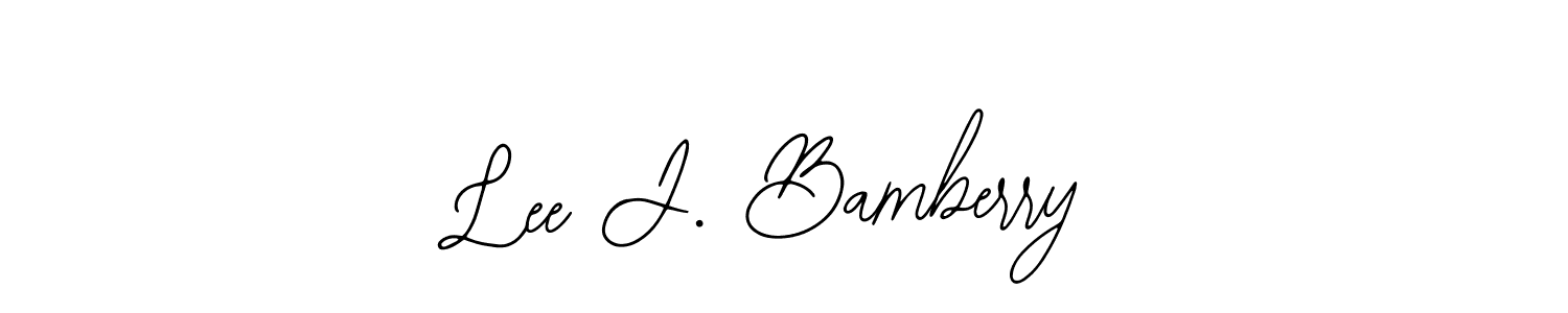 Lee J. Bamberry stylish signature style. Best Handwritten Sign (Bearetta-2O07w) for my name. Handwritten Signature Collection Ideas for my name Lee J. Bamberry. Lee J. Bamberry signature style 12 images and pictures png