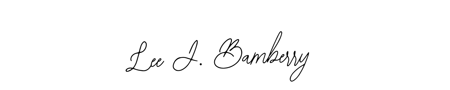 Create a beautiful signature design for name Lee J. Bamberry. With this signature (Bearetta-2O07w) fonts, you can make a handwritten signature for free. Lee J. Bamberry signature style 12 images and pictures png