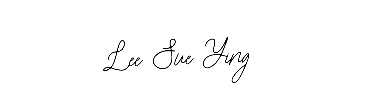 You should practise on your own different ways (Bearetta-2O07w) to write your name (Lee Sue Ying) in signature. don't let someone else do it for you. Lee Sue Ying signature style 12 images and pictures png