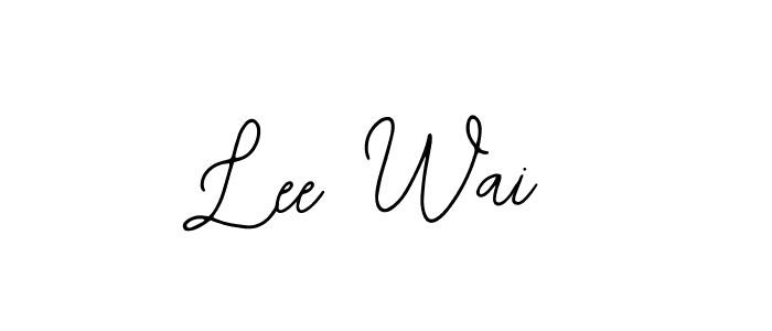 Use a signature maker to create a handwritten signature online. With this signature software, you can design (Bearetta-2O07w) your own signature for name Lee Wai. Lee Wai signature style 12 images and pictures png