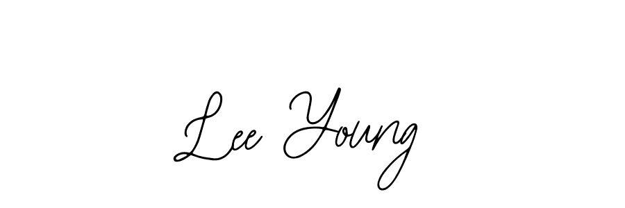 Design your own signature with our free online signature maker. With this signature software, you can create a handwritten (Bearetta-2O07w) signature for name Lee Young. Lee Young signature style 12 images and pictures png