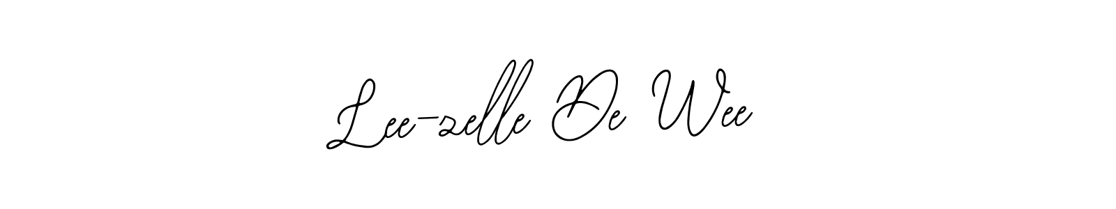 Also You can easily find your signature by using the search form. We will create Lee-zelle De Wee name handwritten signature images for you free of cost using Bearetta-2O07w sign style. Lee-zelle De Wee signature style 12 images and pictures png