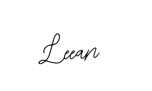 You should practise on your own different ways (Bearetta-2O07w) to write your name (Leean) in signature. don't let someone else do it for you. Leean signature style 12 images and pictures png