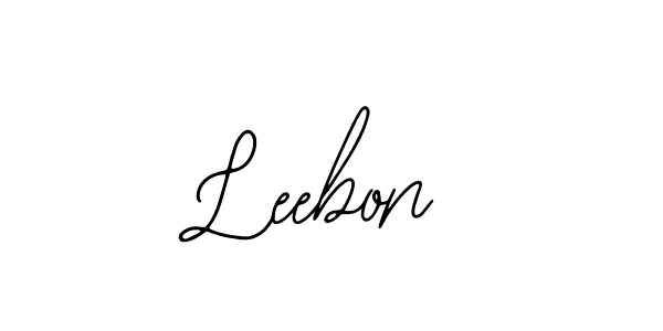 Design your own signature with our free online signature maker. With this signature software, you can create a handwritten (Bearetta-2O07w) signature for name Leebon. Leebon signature style 12 images and pictures png