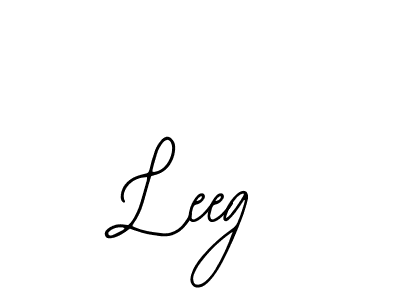 Use a signature maker to create a handwritten signature online. With this signature software, you can design (Bearetta-2O07w) your own signature for name Leeg. Leeg signature style 12 images and pictures png